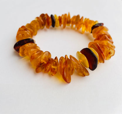 Irregular Amber Energy Healing Bracelet