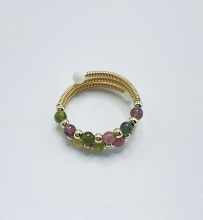 Natural Tourmaline Energy Ring