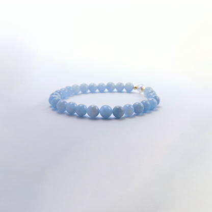 Natural Simple Austrian Crystal Aquamarine Bracelet