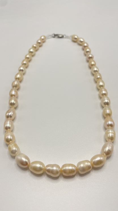 Pink Natural Freshwater Baroque Pearls Necklace Peals Choler