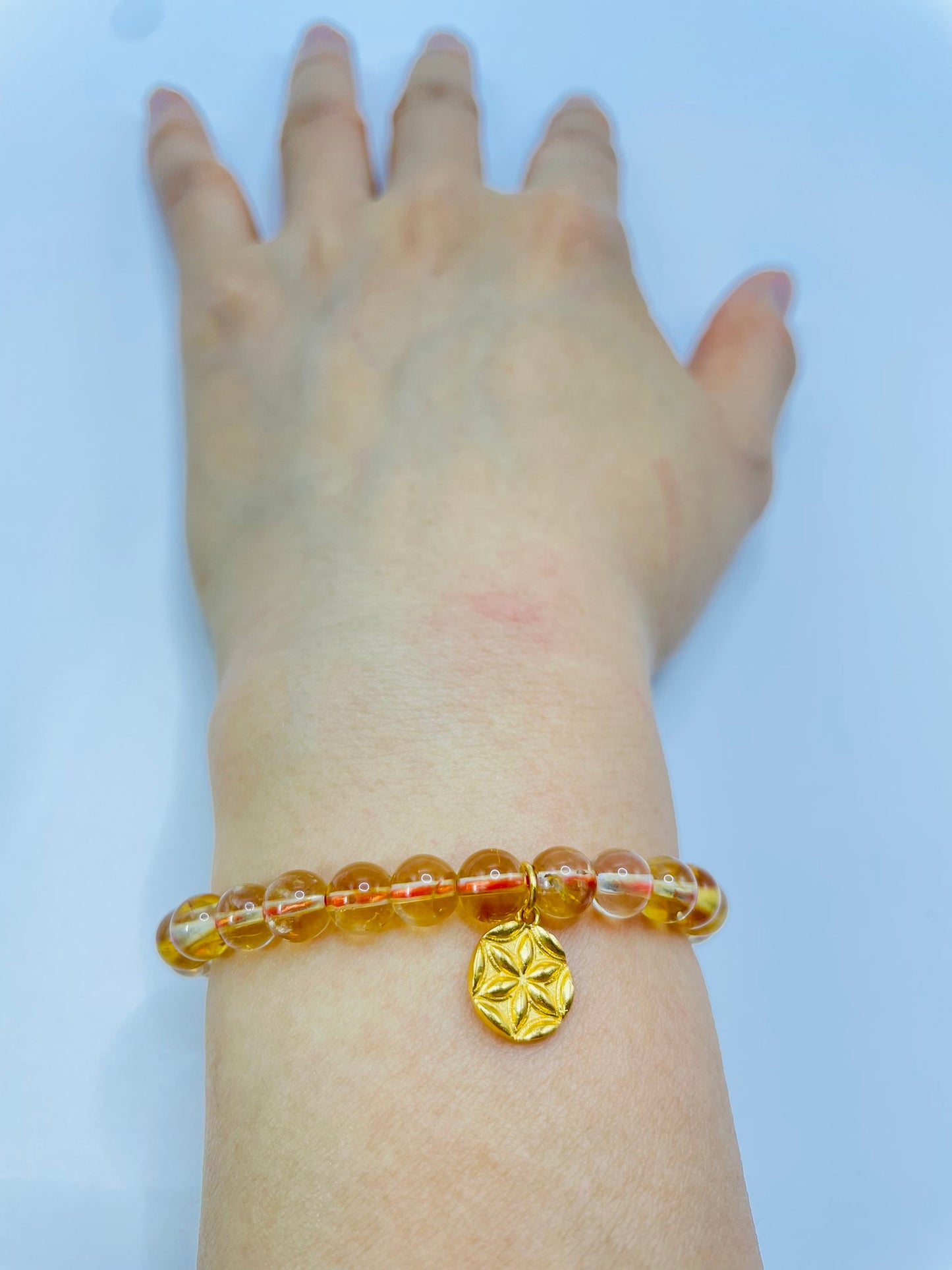 Citrine Gemstone Energy Bracelet 6MM