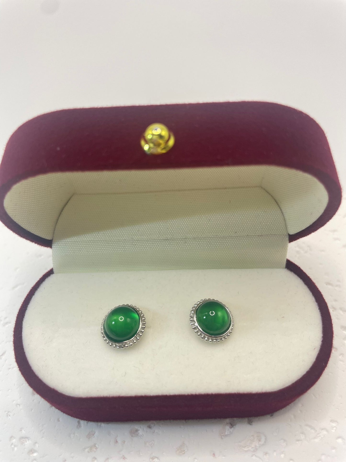 Chrysoprase Energy Earing Stud