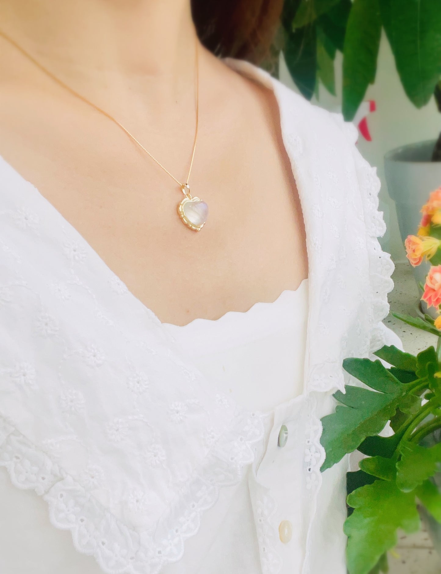 Moonstone Sterling Silver Necklace