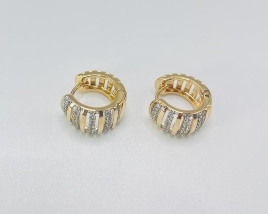 18K Gold Plated Brass Earrings