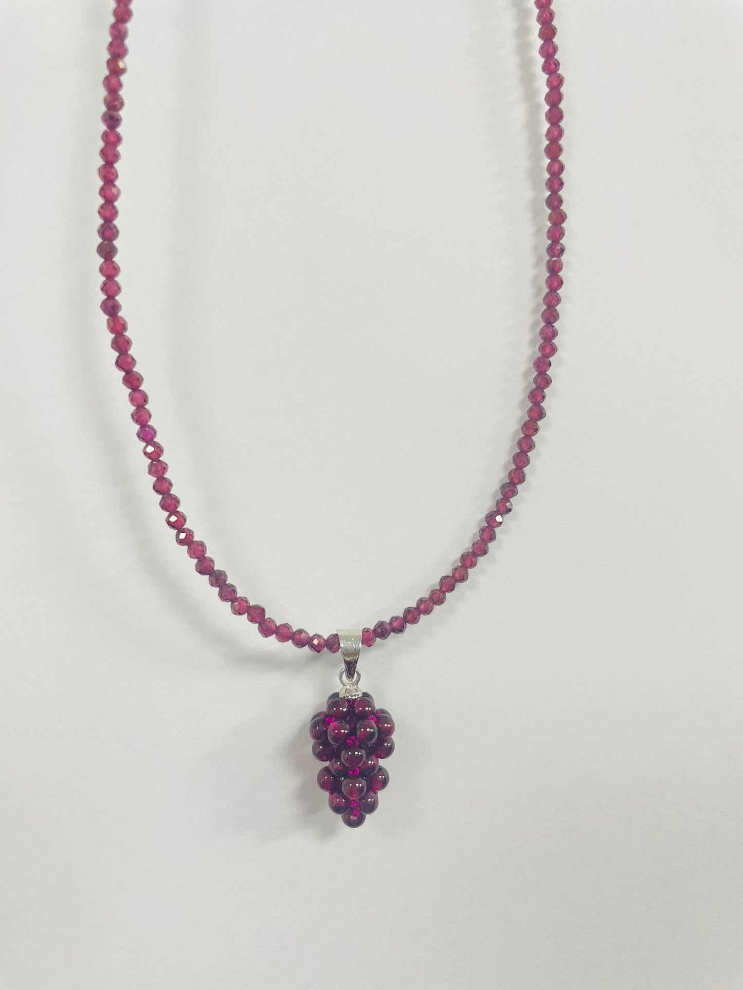 Garnet Gemstone Necklace Pendant