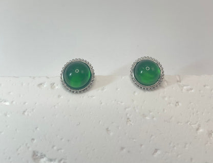 Chrysoprase Energy Earing Stud