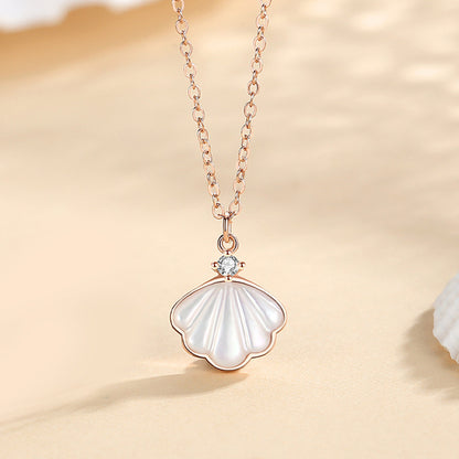 Mother-of-pearl Sterling Silver Necklace