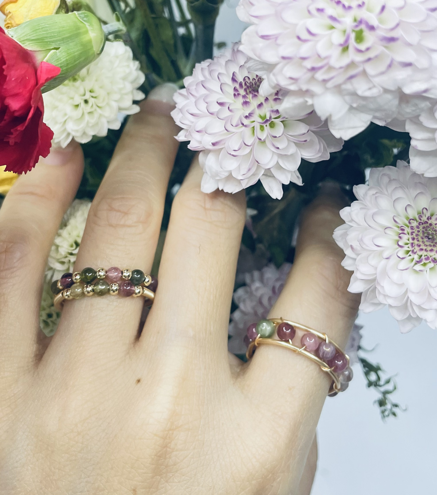 Natural Tourmaline Energy Ring