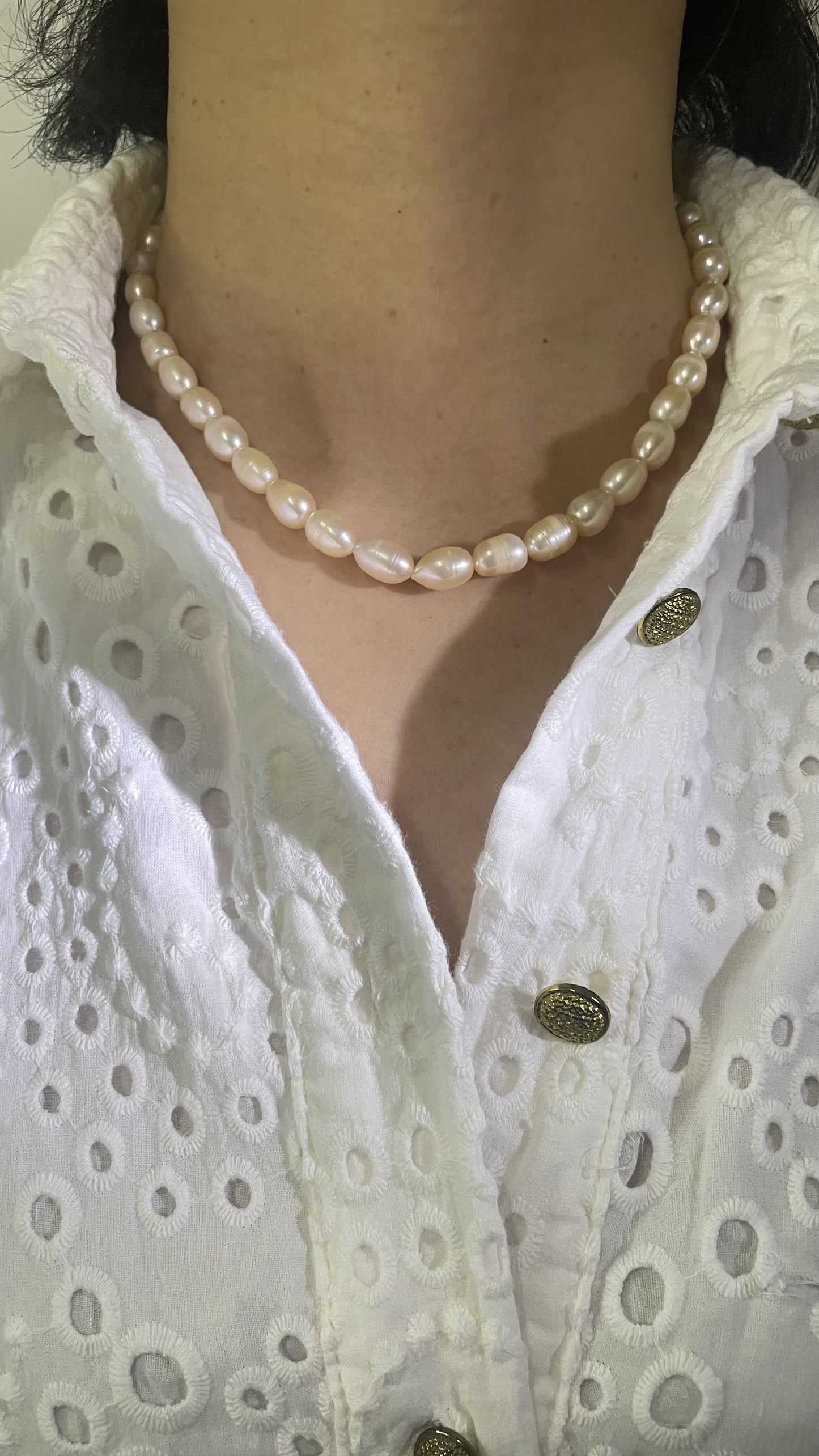 Pink Natural Freshwater Baroque Pearls Necklace Peals Choler