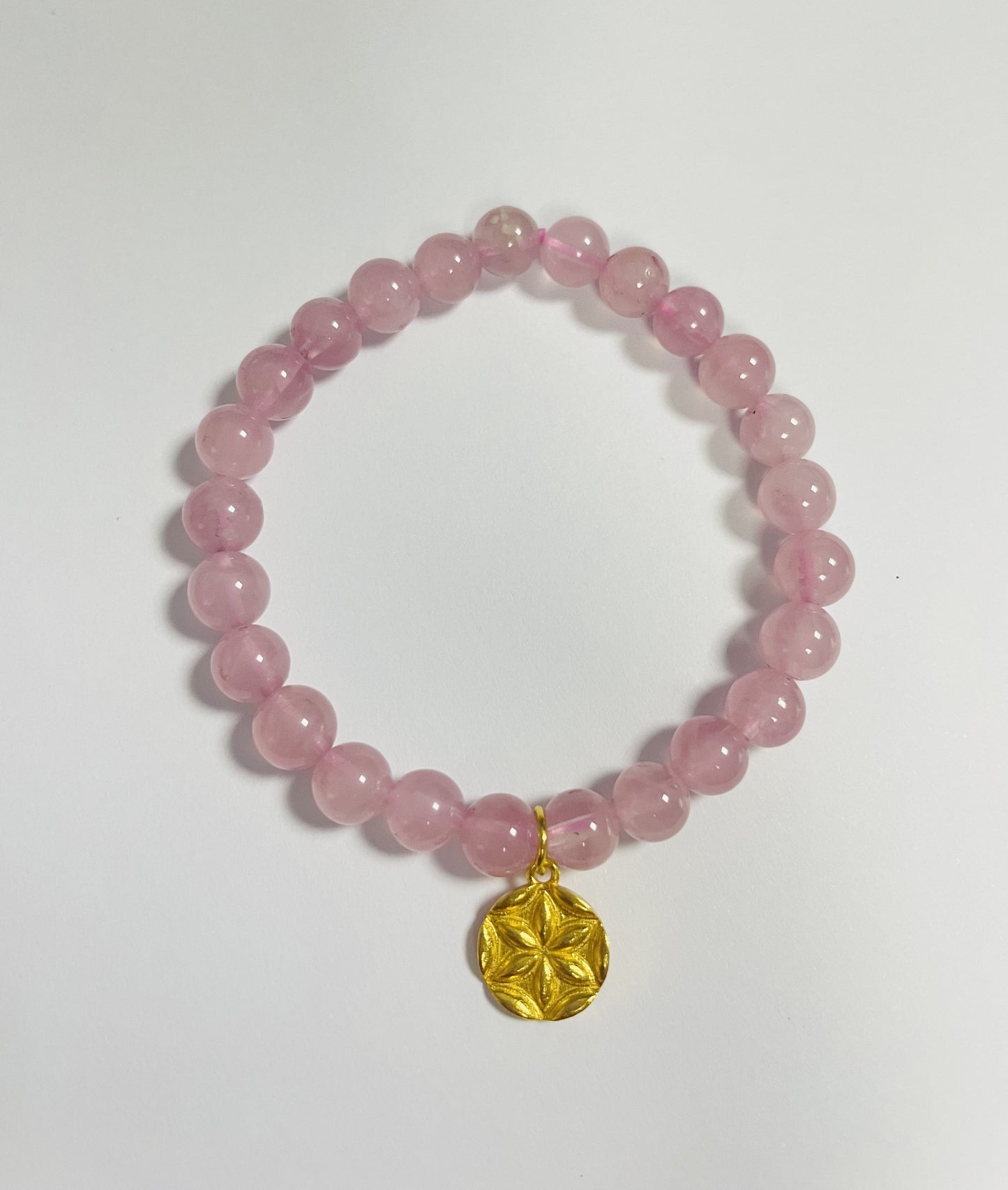 Madagasar Rose Quartz Energy Bracelets Pink Crystal Bracelet 6MM