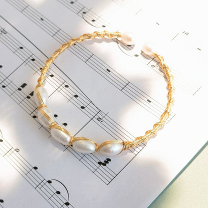 Baroque Pearl Literary Retro Style Bracelet