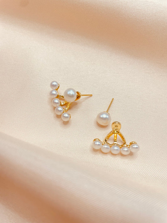 Freshwater Pearl Romance Stud Earrings