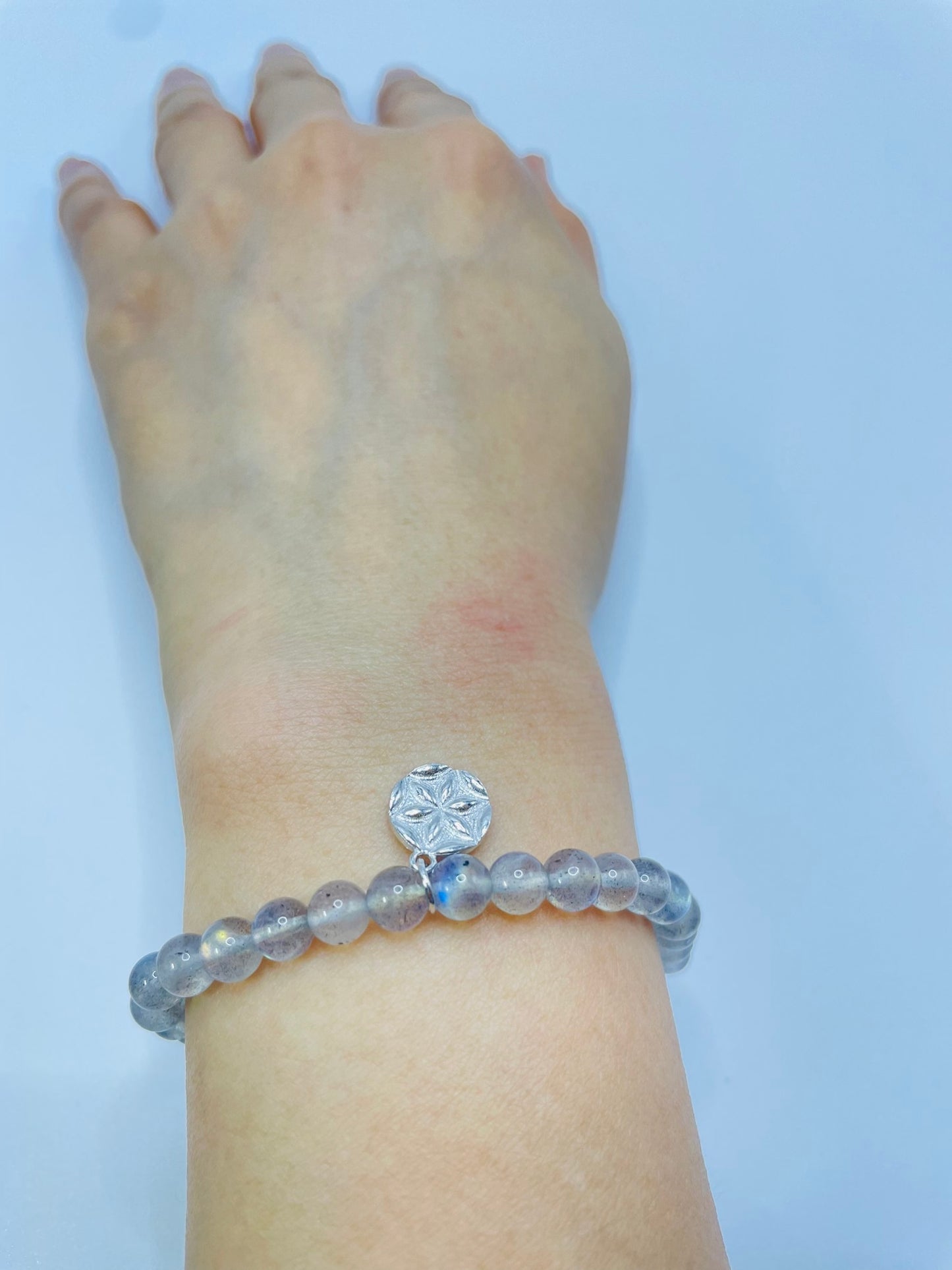 Blue Moonstone Energy Bracelet 5MM